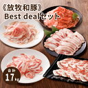 【ふるさと納税】≪放牧和豚≫Best dealセット 【合計1,700g】 - 国産 豚肉 豚 真空トレイ 冷凍 詰め合わせセット 豚ロース ロース肉 バラ肉 豚バラ肉 豚ばら 三枚肉 肩ロース 豚もも肉 豚モモ 豚こま 豚こま肉 豚こま切れ こま切れ肉 送料無料 【宮崎県木城町】