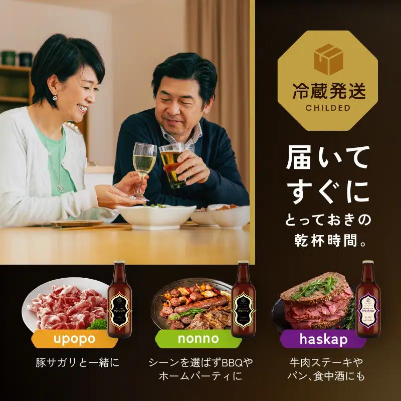 6ヵ月連続定期便 クラフトビール HOP KOTAN 定番ビール 6本 セット 定番3種各2本 ビール 発泡酒 地ビール お酒 酒 アルコール ギフト 贈り物 プレゼント 北海道 上富良野町
