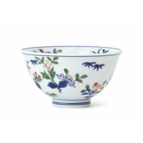 源右衛門窯 染錦小花散し 器 食器 お茶碗 飯碗 ごはん 茶碗 小鉢 小花 有田焼 お茶碗 手描き お茶碗 伝統 お茶碗 工芸 お茶碗 A55-107_イメージ3