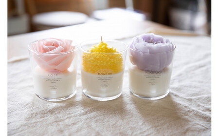 リアルなお花のキャンドル　『芍薬』(芍薬の香り)