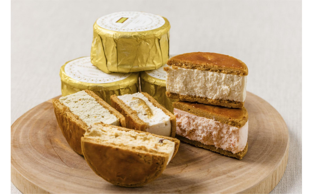 C:ハンデルスベーゲン無添加アイスクリーム/カップ＆クッキーサンドセット　メディアでも話題のクッキーサンド×2個＆濃厚カップアイスクリーム×4個のセット  大人気商品 クッキー キャラメル ピスタチオ