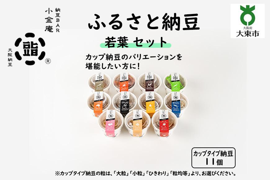 ふるさと納豆　若葉 粒均等セット(カップ納豆11個）＜納豆BAR小金庵＞ BR31VC04