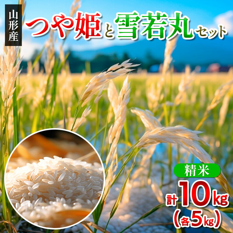 【ふるさと納税】山形市産米つや姫と雪若丸セット計10kg FY25-334