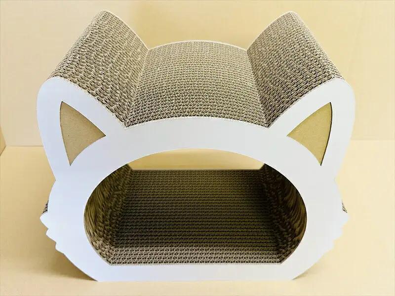 ねこの爪とぎ　みみCT　カラー；ホワイト【 ペット用品 爪とぎ 神奈川県 小田原市 ペット ペット ペット】