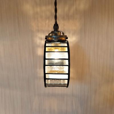 ふるさと納税 基山町 ステンドグラス【望月ペンダントランプ】USA　ドイツ製ガラス使用　電球付き |  | 03