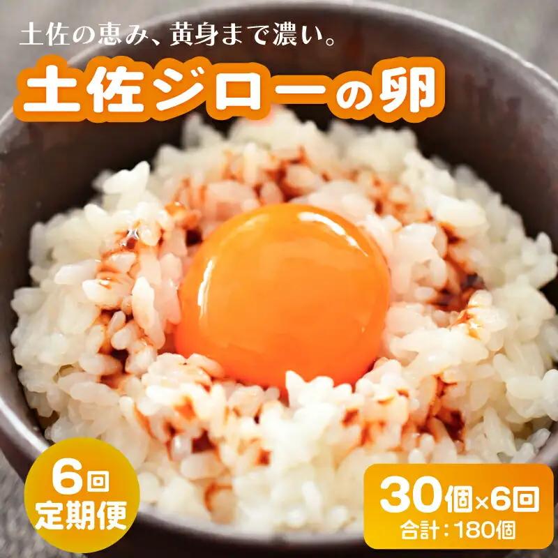 【卵 6回定期便】土佐ジローの卵 30個入 高知県 南国市