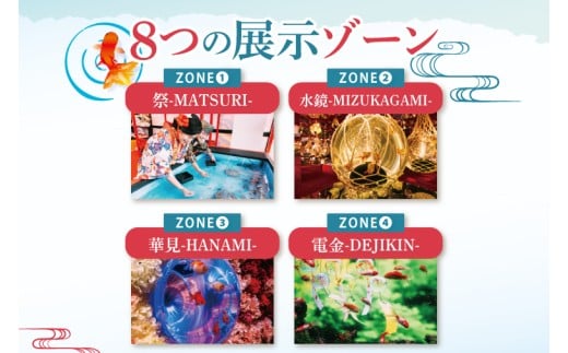 沖縄金魚ミュージアム入場券　子供1名｜観光 チケット 沖縄金魚ミュージアム 金魚 あしびなー 豊見城（DN002）