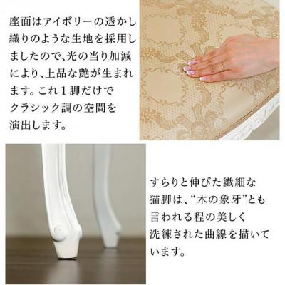 ふるさと納税 海南市 フランシスカ アンティーク調 肘無木製チェア ホワイト sb92174 |  | 01