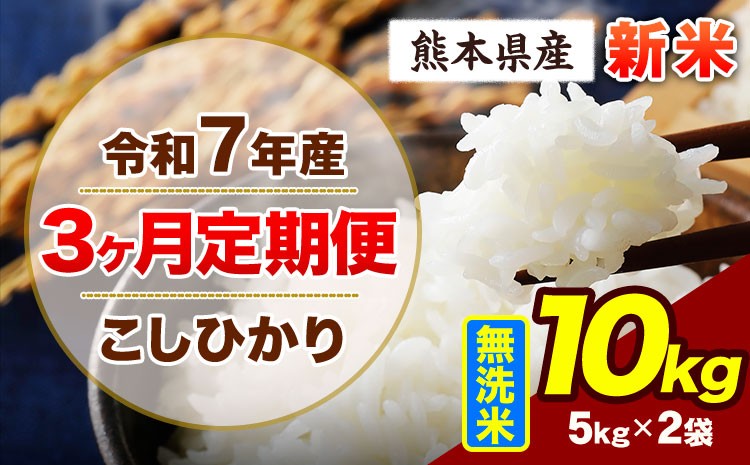 
            【3ヶ月定期便】令和7年産 定期便 こしひかり 10kg 新米 無洗米 阿蘇 うぶやま 米 定期便 熊本県産 ふるさと納税 精米 ひの 米 こめ ふるさとのうぜい コシヒカリ コメ お米 おこめ《お申込み翌月から出荷》
          