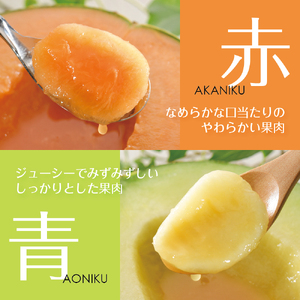 先行予約【2026年7月後半発送】【秀～優品】津軽平野のメロン 約7.5kg程度(赤肉・青肉セット) (4～8玉)【青森メロン】