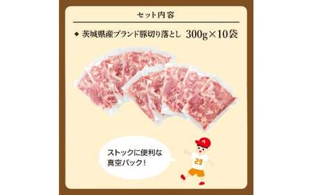 EC-1　【先行予約】茨城県産ブランド豚切り落とし3kg (300g×10p)