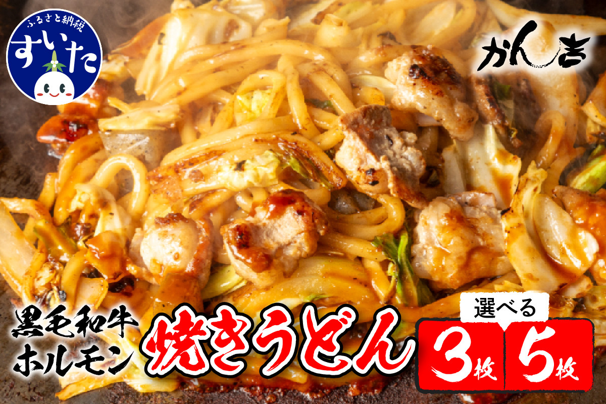 
【選べる枚数】黒毛和牛ホルモン 焼うどん 450g（3枚 or 5枚）【大阪府吹田市】
