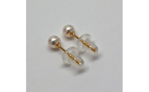 596 アコヤ真珠K18ピアス　ベビーパール3.5mmup ピアス 真珠ピアス パールピアス 真珠 K18 ゴールド 18金 アコヤ真珠 あこや真珠 アコヤパール ベビーパール 3.5mm パール 3