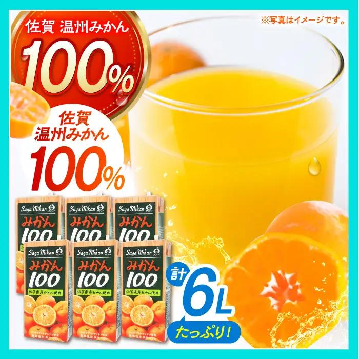 【みかんジュース】【家庭用】さがみかん100 1L×6本 [HAM039]みかんジュース 果汁100% 濃縮還元 温州
