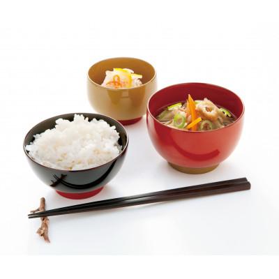 ふるさと納税 鯖江市 越前漆器 aisomo cosomo 飯碗 溜×オレンジ |  | 01