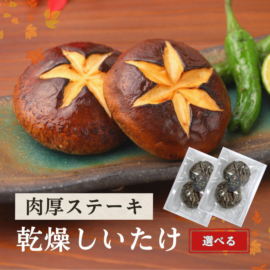 【ふるさと納税】 大分県産 しいたけ 津久見で育てた肉厚ステーキ用乾燥しいたけ 選べる 3~4袋 (1袋15g)　|　津久見市 干し椎茸 菌床しいたけ シイタケ きのこ 肉厚 乾物 大分県 九州 国産 産地直送 送料無料 【創造工房】