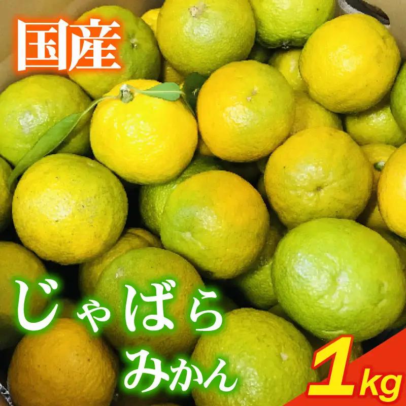 【期間限定発送】みかん じゃばら 1kg みかん 牧之原市