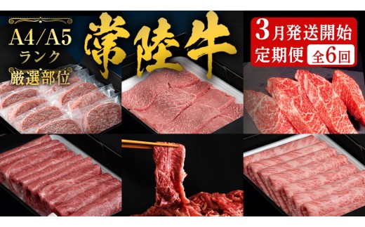 
                  《 3月発送開始 》 定期便 全6回 常陸牛 厳選部位 食べ比べ ( 霜降りスライス 800g / 切り落とし 1kg / 赤身スライス 900g / ハンバーグ/ 赤身焼肉用 500g / イチボ 500g )  [CD137sa]
                