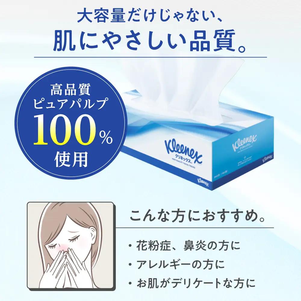 クリネックス 60箱 ボックスティッシュ ティッシュペーパー [BDBH001-1]