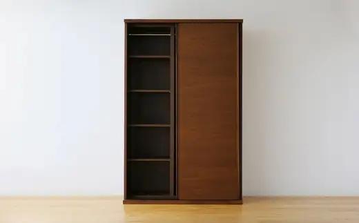 LECCE レッチェ 120 ワードローブ ウォルナット 【 10年保証 】 天然木 収納 ハンガー クローゼット 家具 収納家具 洋服収納 洋服ラック 洋服タンス クローゼット コートハンガー ハン