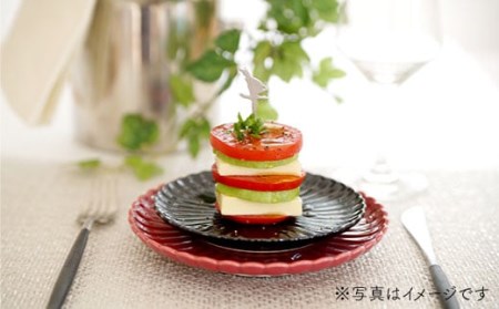 【波佐見焼】花しのぎ トリオ取皿 小皿 (鶯茶・紅・墨) 食器 皿 【団陶器】 [PB17]