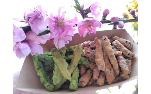 グルテンフリーの米粉のかりんとう　5種（プレーン・玉露・ほうじ茶・バジル・ココア）セット　GE-07