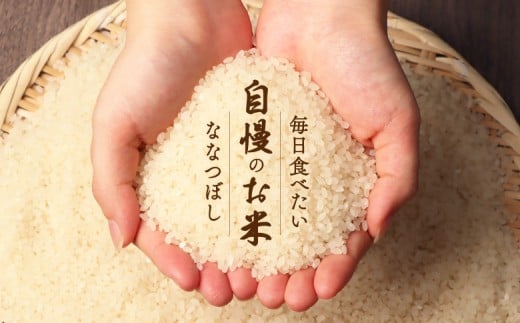 北海道恵庭産 ななつぼし 2kg×4袋（計8kg）