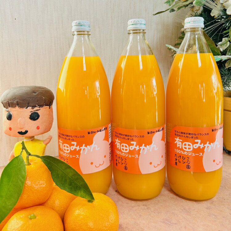 【ふるさと納税】【数量限定】【大人気】有田みかん100％ ストレート ジュース 1,000ml ※1月より順次発送予定 ※北海道・沖縄・離島不可 / ドリンク みかん くだもの 果実 蜜柑 柑橘 果物 フルーツ 国産 和歌山県 有田 //drink