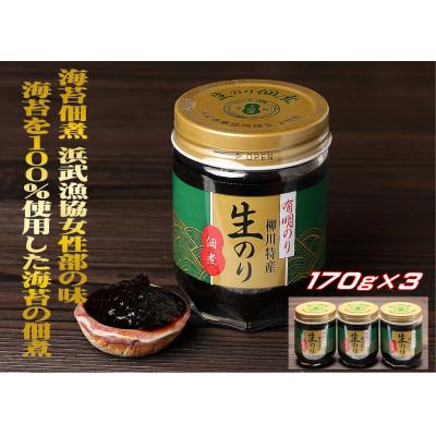 ふるさと納税 大川市 有明のり 柳川特産 生のり佃煮　3本入(大川市)