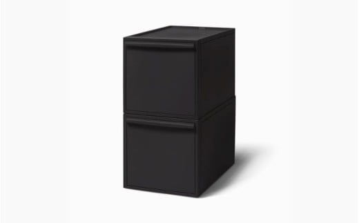クローゼットシステム 引出しタイプL　2個組　CS-D3 2P (5色からお好きなカラーが選べる) ／ オールブラック  収納 ライクイット like-it 奈良県 葛城市【like101-5】_イメ