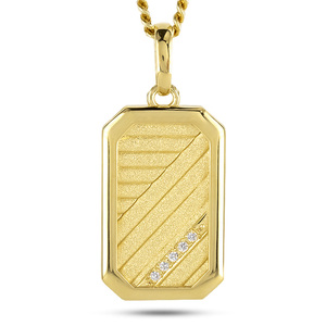 18金 ネックレス K18 インゴット型 喜平用 ペンダントトップ 大ぶり 大きめ プレート ダイヤモンド ゴールド 18k ダイヤ イエローゴールドk18 キヘイ 人気 シンプル ジュエリー おしゃ