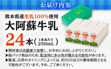 令和8年熊本地震復興支援 大阿蘇牛乳 250ml(24本入り)牛乳[AYCB028]