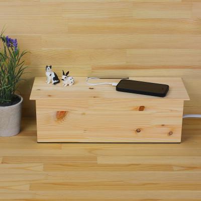 ふるさと納税 海南市 和歌山県海南市 ひのき張り ケーブルボックス L 煩雑になってしまうケーブル類をスマートに収納 |  | 01