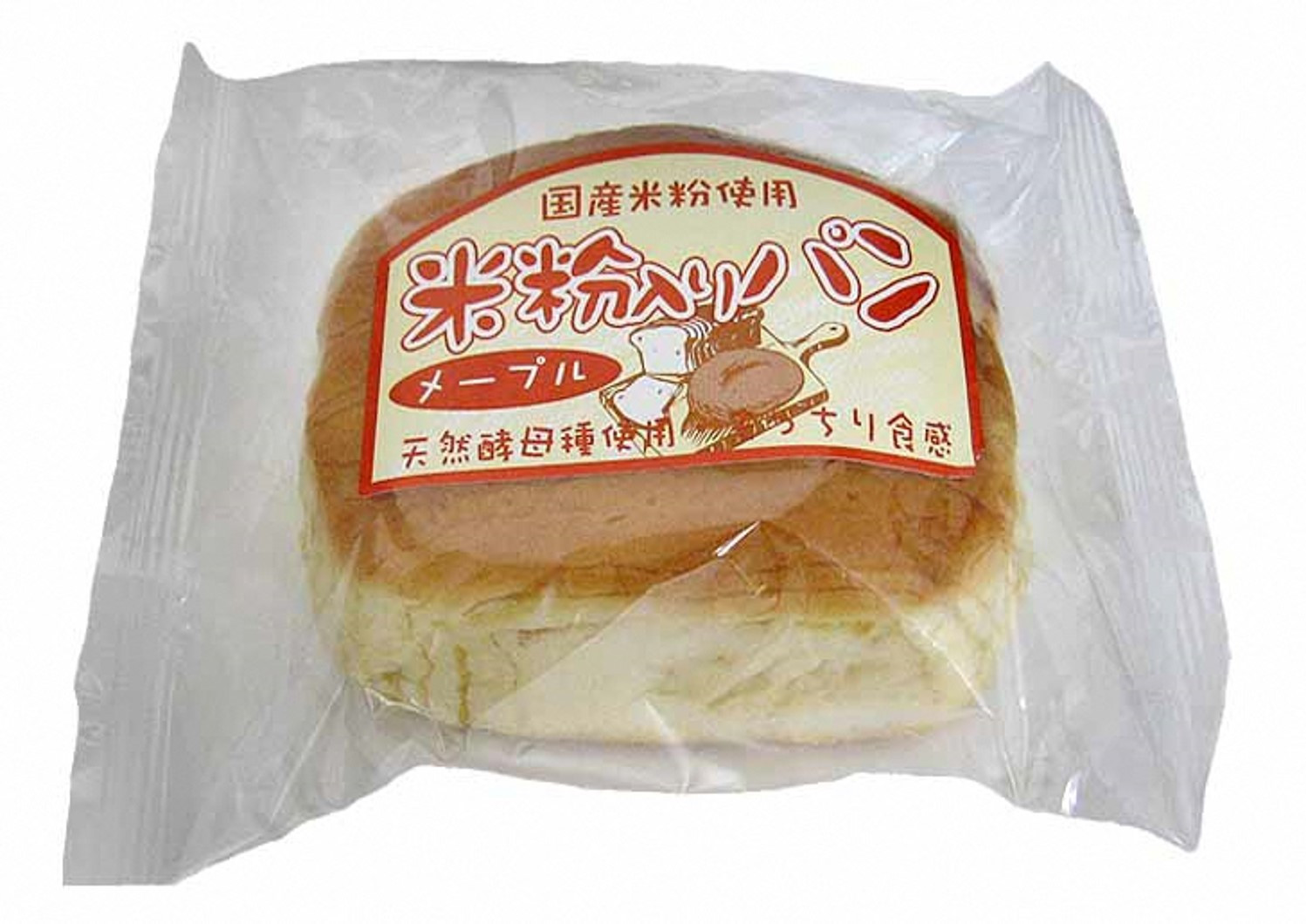 
[10-73] 賞味の長～い米粉入りパン　メープル（12個入）
