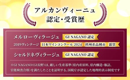 ワイン　長期熟成スパークリング ＆ 巨峰 スパークリングワイン ２本セット | 【アルカンヴィーニュ】辛口 長野 日本ワイン 東御 長野ワイン 東御ワイン 