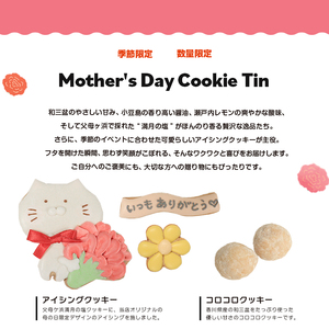 クッキー缶 小さな宝箱 母の日 アイシングクッキー