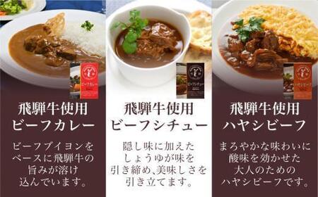 キッチン飛騨 レトルトカレー セット 詰め合わせ 3種6個 カレー ビーフシチュー 飛騨牛 ハヤシビーフ 老舗 名店 飛騨高山 a510