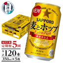 【ふるさと納税】 定期便 ビール サッポロ 麦とホップ サッポロビール 焼津 【定期便 5回】 麦とホップ 350ml×1箱(24缶) T0034-1205