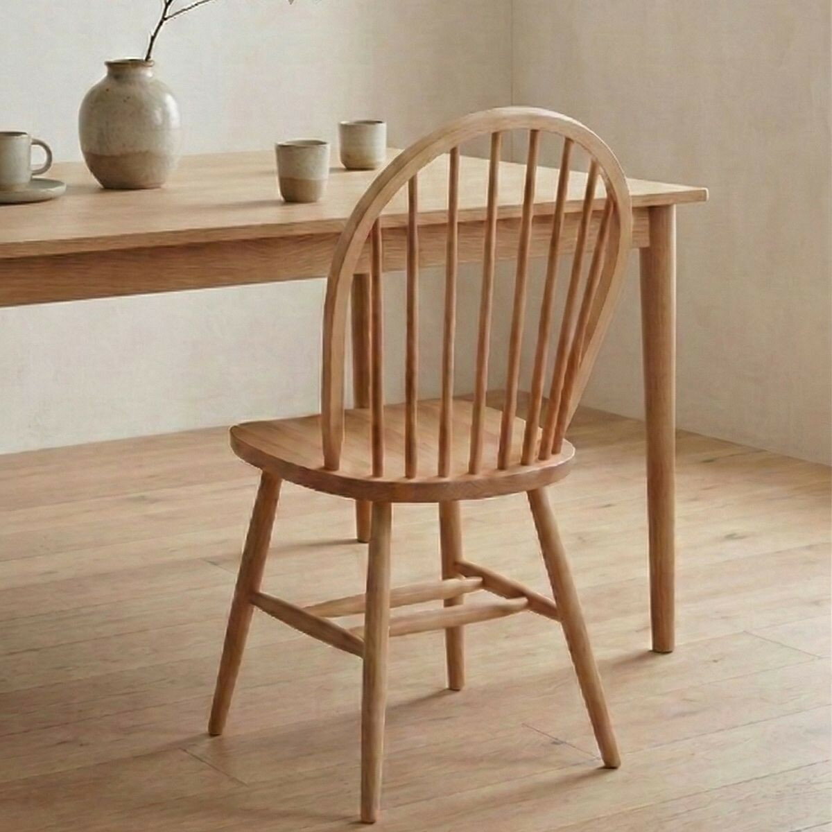 【ふるさと納税】椅子 チェア ダイニングチェア ウィンザーチェア 1脚 2脚セット 4脚セット 単品 完成品 座面高さ44 疲れにくい ビーチ材 無垢材 天然木 ブラウン ナチュラル シンプル 北欧 おしゃれ リビングチェア 食卓椅子 家具 Coccole C268 1脚