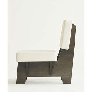 【合皮ホワイト×フレームブラック】 高品質な一人掛け組み立てソファ