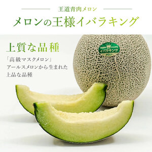 2026年先行予約【イバラキングメロン】＼生産量日本一！／茨城県鉾田市産 イバラキング メロン めろん 3玉～5玉｜方波見農園 《安心安全栽培》上品な甘さ 絶品 産地直送 青肉 高級 おすすめ 人気 