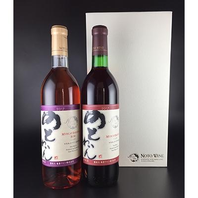 ふるさと納税 穴水町 能登の海と山と人が育てた「能登ワイン」赤・ロゼ2本セット