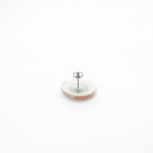 【美濃焼】ピンクむらタイルピアス(直径20mm)【1395290】