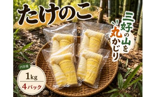 たけのこ 1kg 250g ～ 300g × 4パック 水煮 筍 掘りたて 採れたて アク抜き済 国産 旬 野菜 山菜 オススメ 炙り焼き 和え物 炒め物 バター焼き 炊き込みご飯 青椒肉絲 お吸い物 春巻き 酢豚 天ぷら サラダ 土佐煮 煮物 お取り寄せ グルメ 酎ハイ ハイボール 焼酎 ビール カリウム 食物繊維 ヘルシー 旬 徳島県 三好市 miyoshi