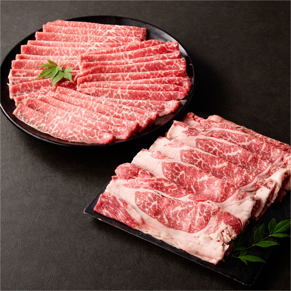 【ふるさと納税】GI認証取得 あか牛 肩ロース・モモ スライス セット 計約600g（約300g×2パック） 牛肉 お肉 肩ロース モモ肉 もも肉 赤身 冷凍 熊本県産 国産 九州 熊本県 熊本市 送料無料
