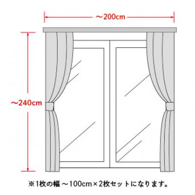 ふるさと納税 坂城町 消臭・抗菌・遮熱ミラーレースカーテン(〜2m幅窓用)【お申込書返信後　約10日後に発送】 |  | 02