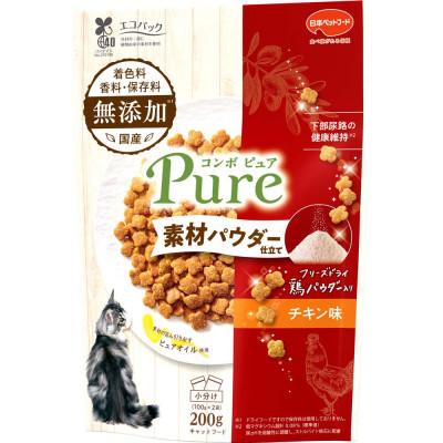 ふるさと納税 袋井市 コンボ ピュア キャット チキン味・鶏パウダー仕立て 200g×12袋
