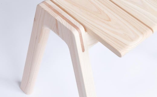 【ミツロウワックス仕上げ】MINAZUKI STOOL ヒノキ (2脚)