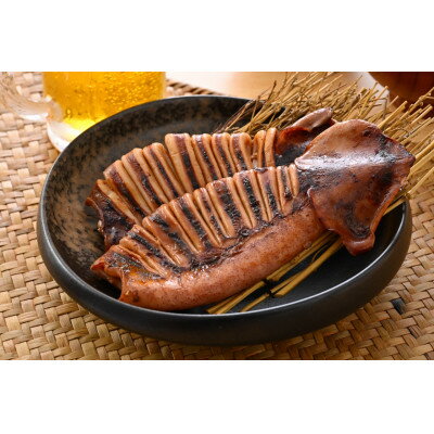 【ふるさと納税】【直火焼き魚】肉厚するめいか照焼 4杯入 加熱済【配送不可地域：離島】【1700244】
