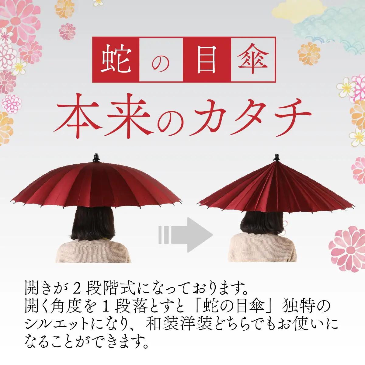 【浅黄】蛇の目洋傘　雨傘(親骨60㎝) [N-035008_05]